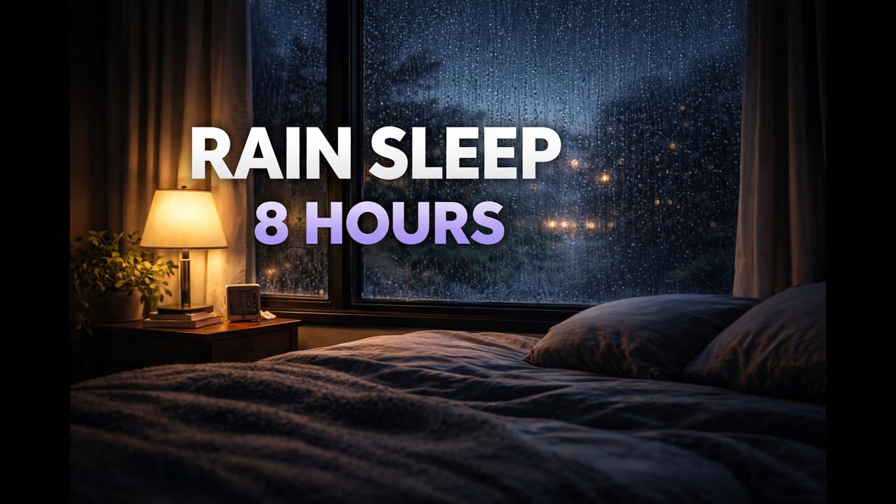 Heavy Rain for Sleep – 8 Hours Deep Sleep Rain Sounds