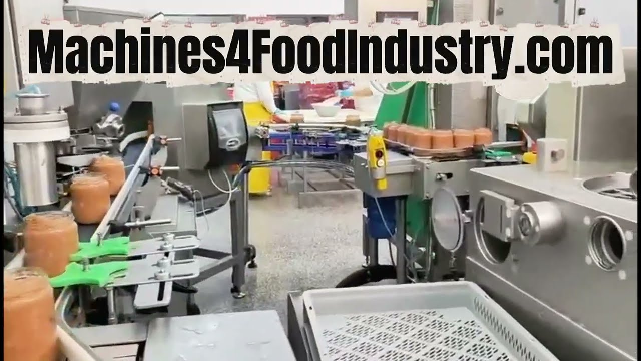 Abfülllinie für Gemüsegerichte im Glas | Kolbenfüller und Twist-Off Dampfverschluss