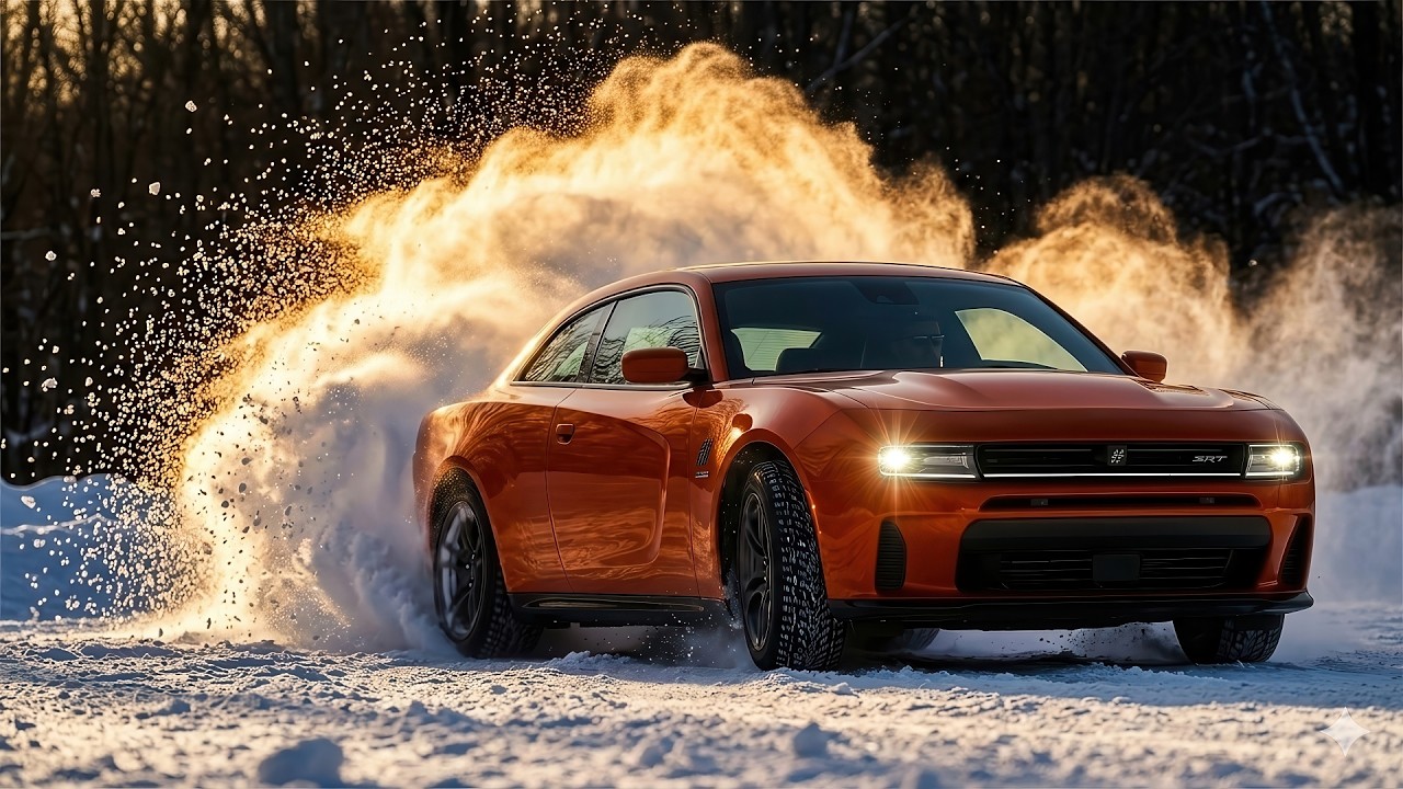 Dodge Charger SIXPACK AWD 2026 года — тест на снегу
