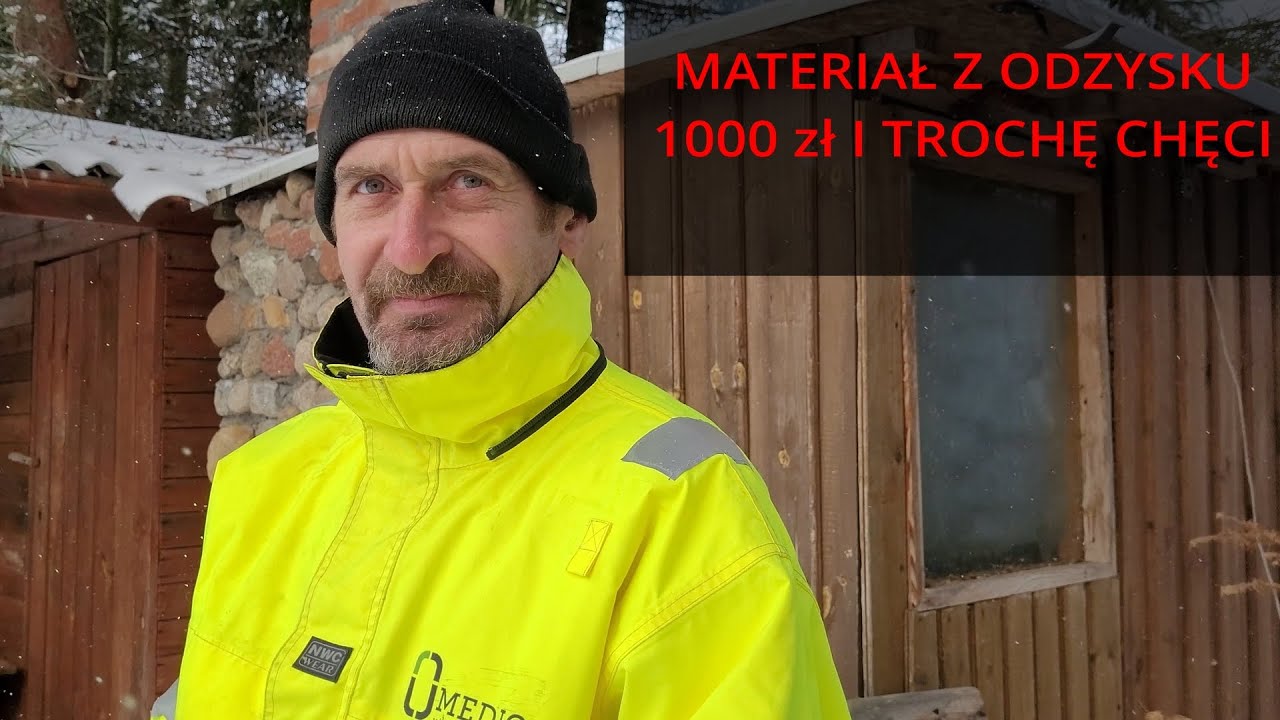 Sauna z palet, kamieni polnych i używanej cegły. Sauna Tomasza