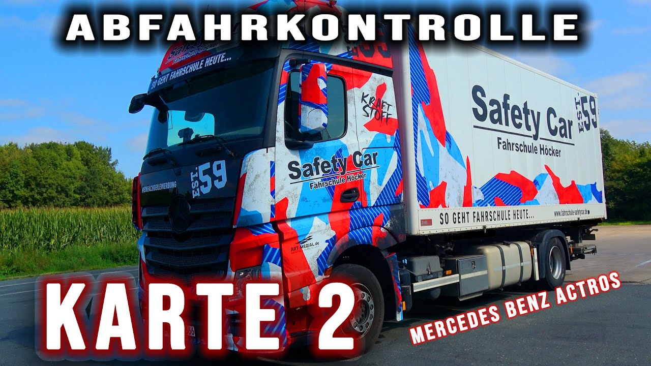 LKW Mercedes Actros Abfahrkontrollkarte 2