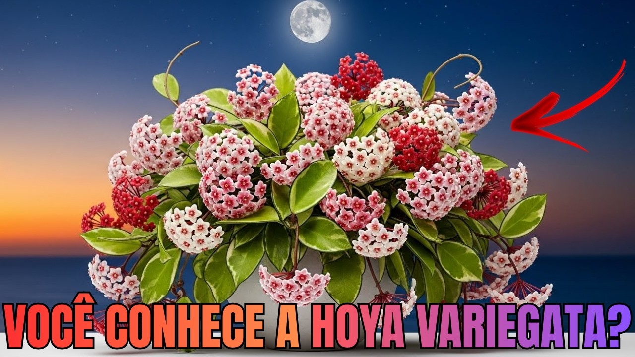 FLOR de CERA VARIEGATA: DICAS e CUIDADOS ESPECIAIS para HOYA CARNOSA RARA!