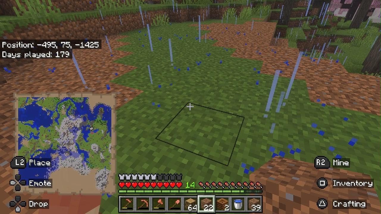 Playing Minecraft 100