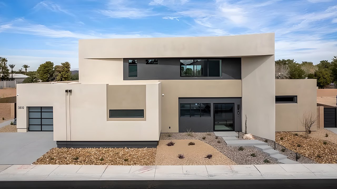 Inside a Stunning Architectural Modern Blue Heron Estate For Sale (Las Vegas, NV)