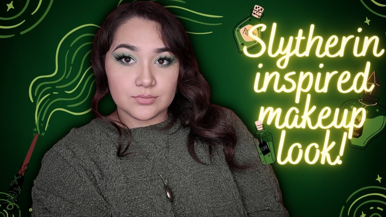 Harry Potter Makeup Tutorial || A Slytherin Inspired Look 🐍