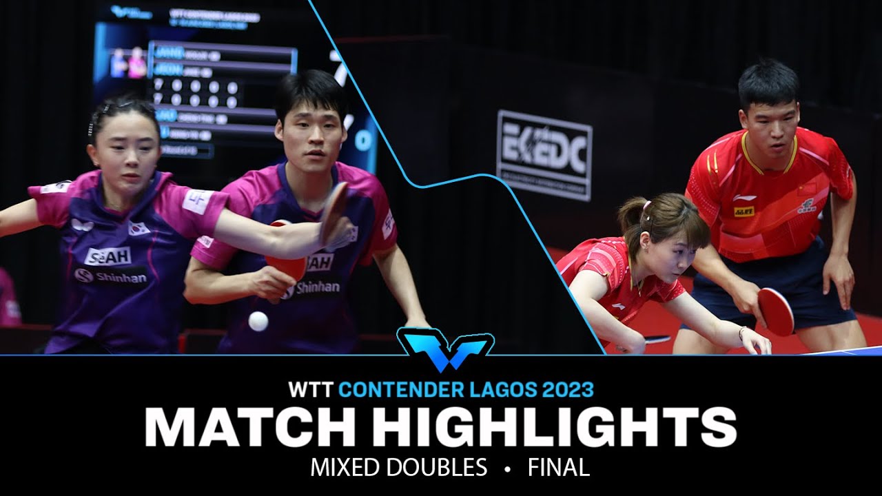 Jang Woojin/Jeon Jihee vs Xiang Peng/Liu Weishan | XD Final | WTT Contender Lagos 2023