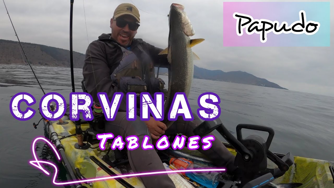 Corvinas en Papudo!🔥 Pesca en Kayak - CHILE