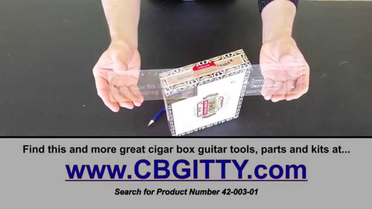Cigar Box Guitar Neck Notching Template Tool Demo by C. B. Gitty