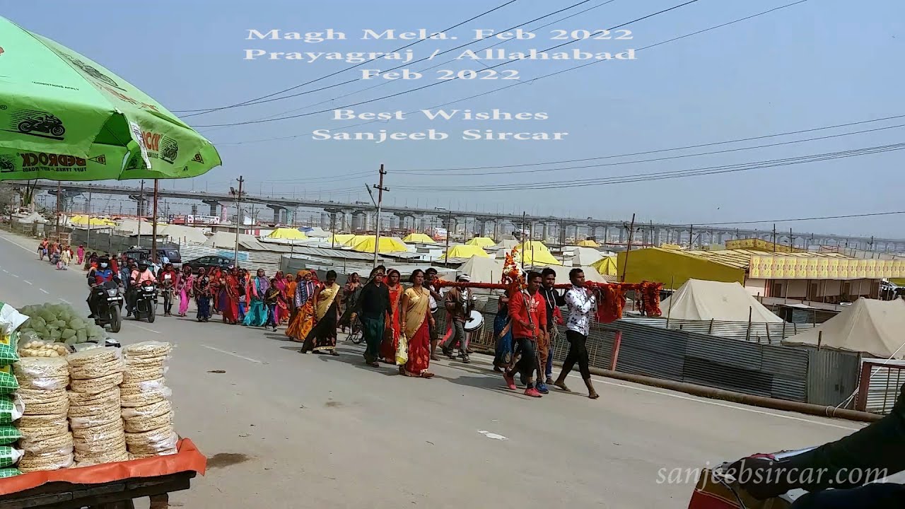Some video shots of the Magh Mela, Prayagraj / Allahabad Feb 2022  (Video2).