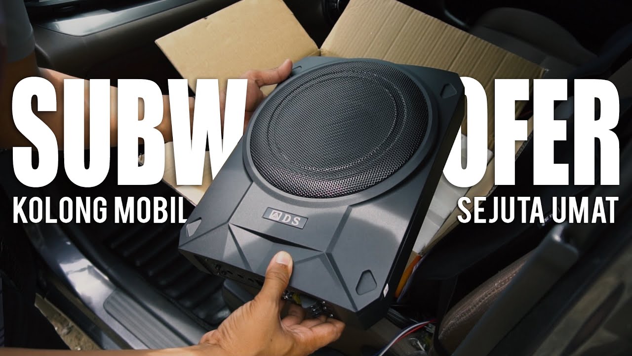 Unboxing & Cara Pemasangan SUBWOOFER Kolong Mobil ADS AD1000N 10 Inch