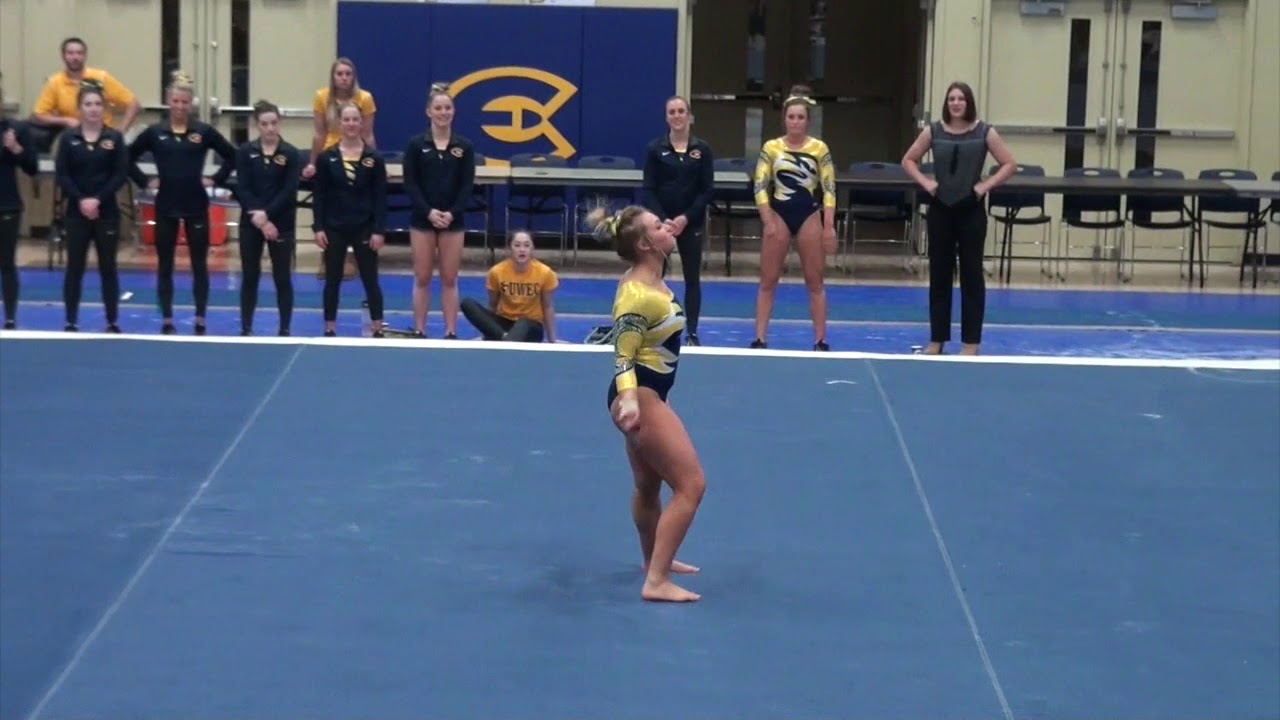 Kiya Bjorge, UWEC - floor vs. UW-Whitewater