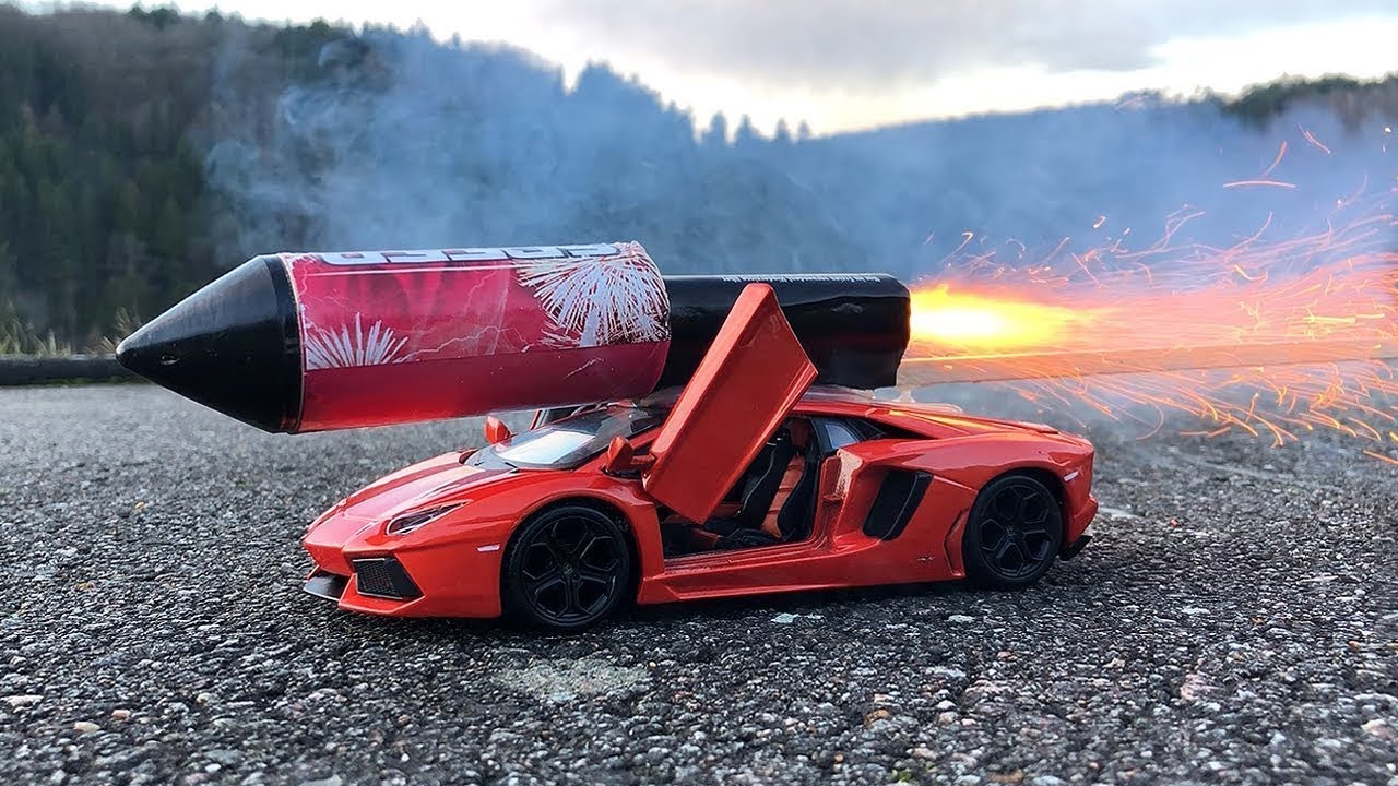 Rocket powered RC Lamborghini Toy Car