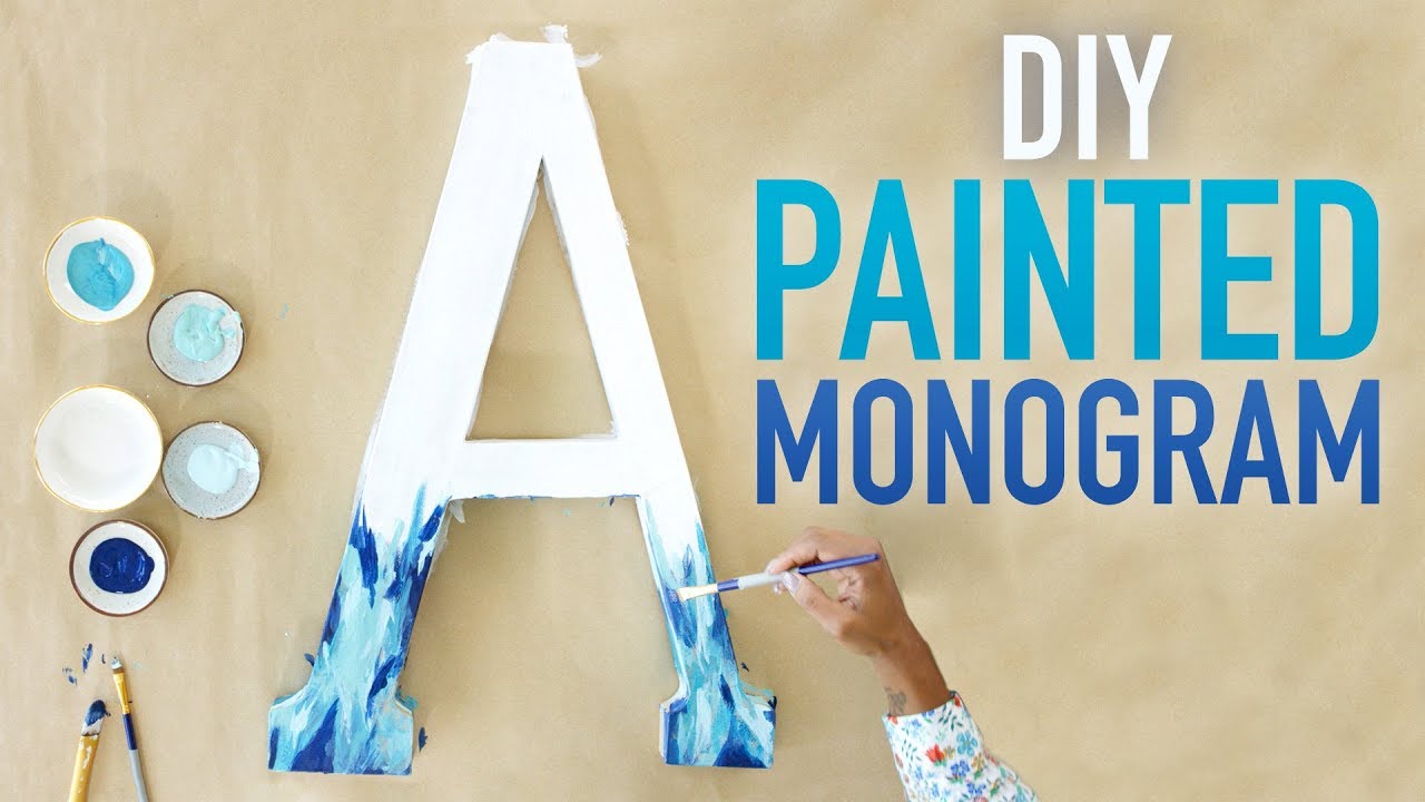 DIY Painted Monogrammed Letter Art - HGTV Handmade