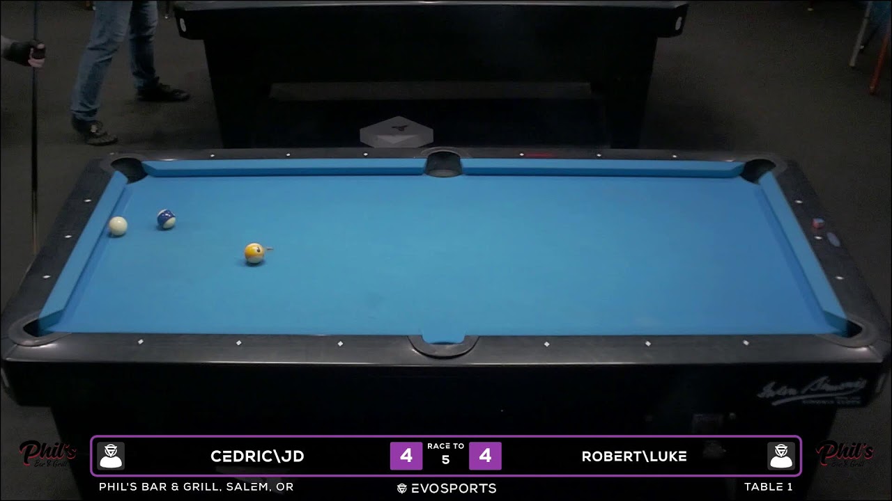 CEDRIC\JD vs ROBERT\LUKE - PHIL'S BAR & GRILL - TABLE 1 | EvoSports