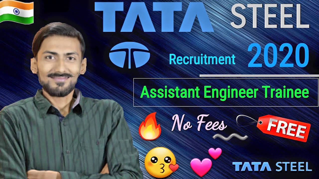 TATA STEEL recruitment 2020 | Assistant Engineer (AET) | BE/BTech/BSc | NO fee (free) How to apply?