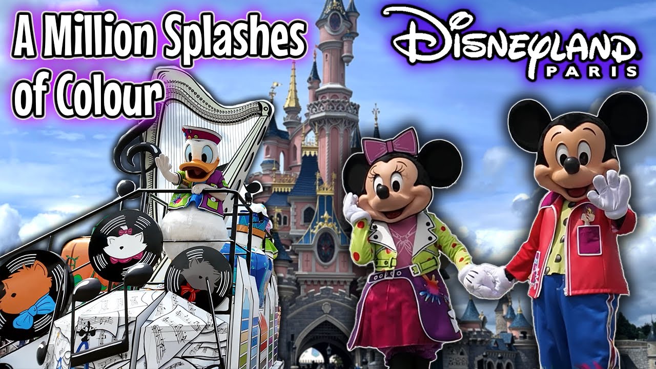 A Million Splashes of Colour Parade | Disneyland Paris Full Parade From the Central Plaza