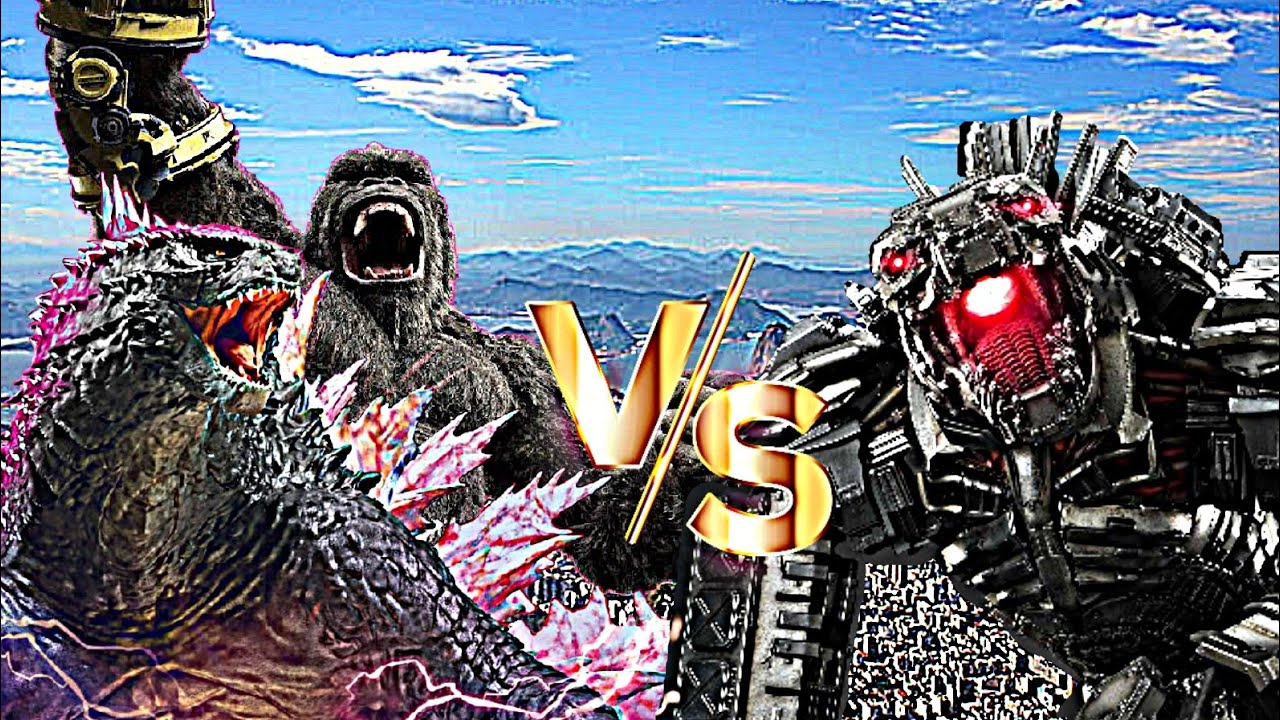 Evolved Godzilla and Kong with B.E.A.S.T. Glove Vs. Mechagodzilla