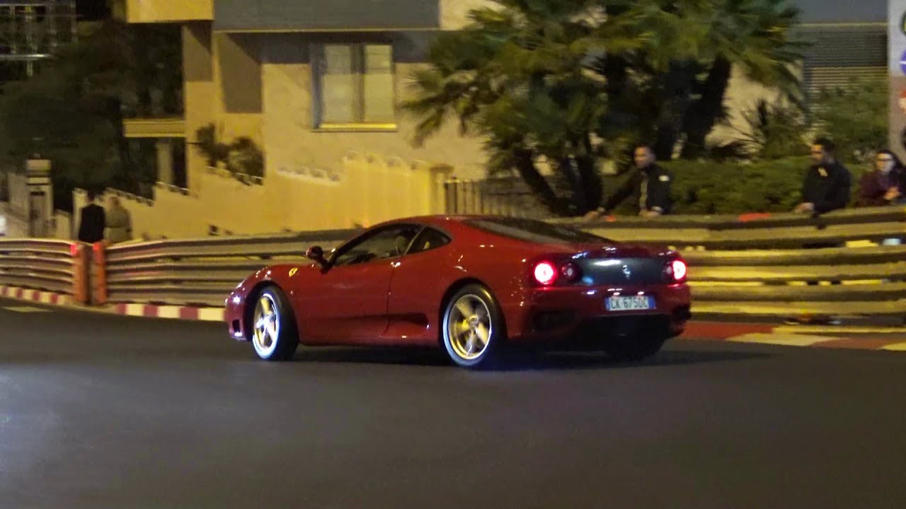 Crazy Ferrari 360 powersliding in Monaco!