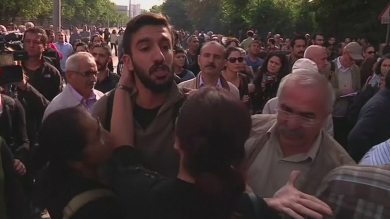 Thousands protest in Turkey as bomb blast death toll rises