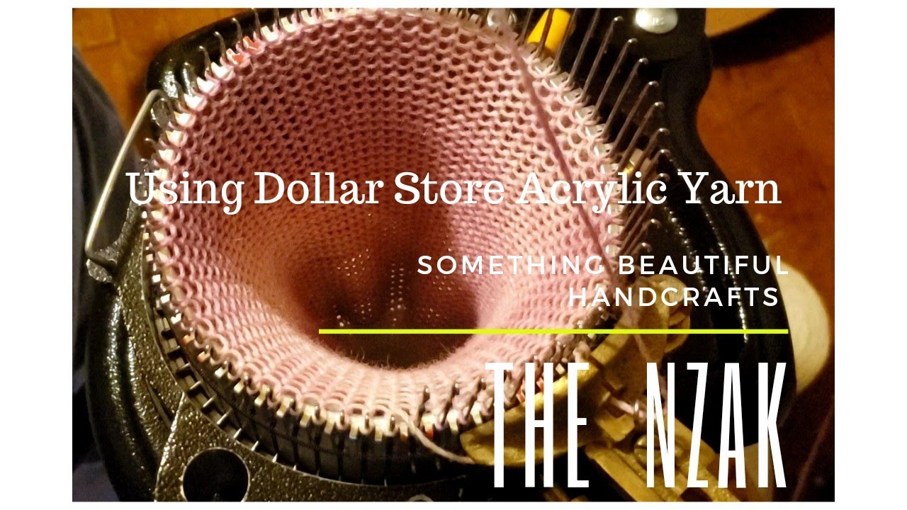 Using Dollar Tree Yarns in my Circular Sock Machine New Zealand Auto Knitter