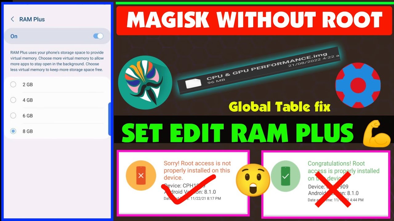 How To Set Edit Performance Gaming With Ram + | Touch Fast Global Table Fix | No Rooting Magisk App