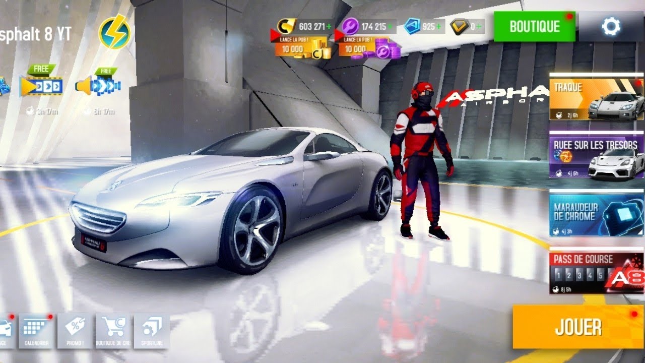 Asphalt 8// Nouvelle voiture Débloquer ( Peugeot  SR1) classe D 🤩🏎️💥💪