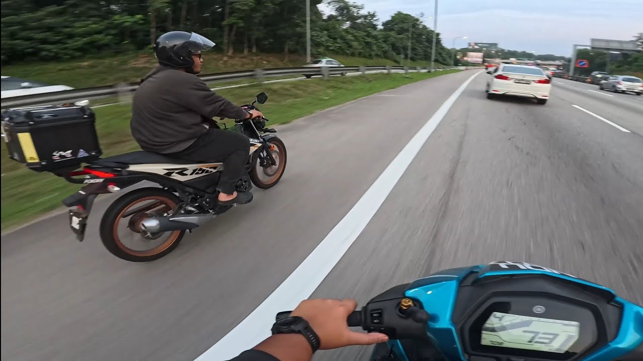 LCv8 Kejar Suzuki Raider?! | Yamaha LC135 FI