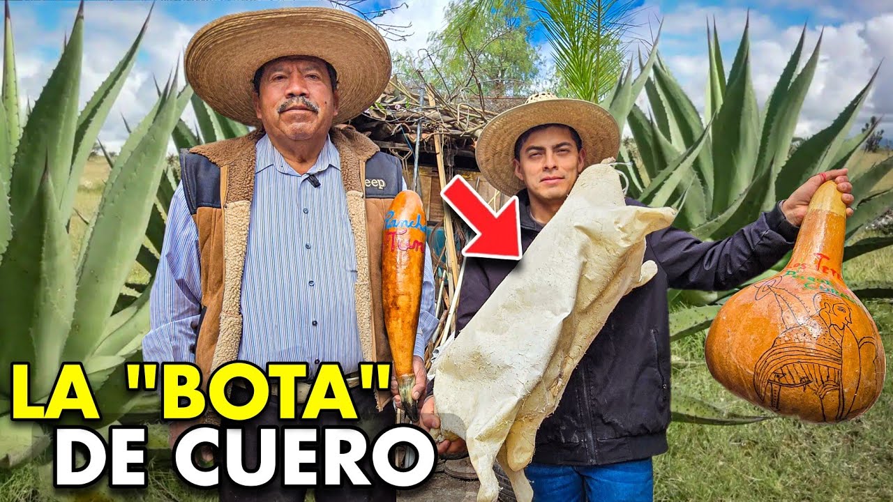 Aquí se Transportaba el PULQUE: la Bota de CUERO y los Guajes 