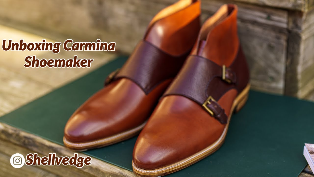 Carmina Shoemaker 3D Custom Tool Unboxing: Double Monk Boot Horween Shell Cordovan Russian Leather