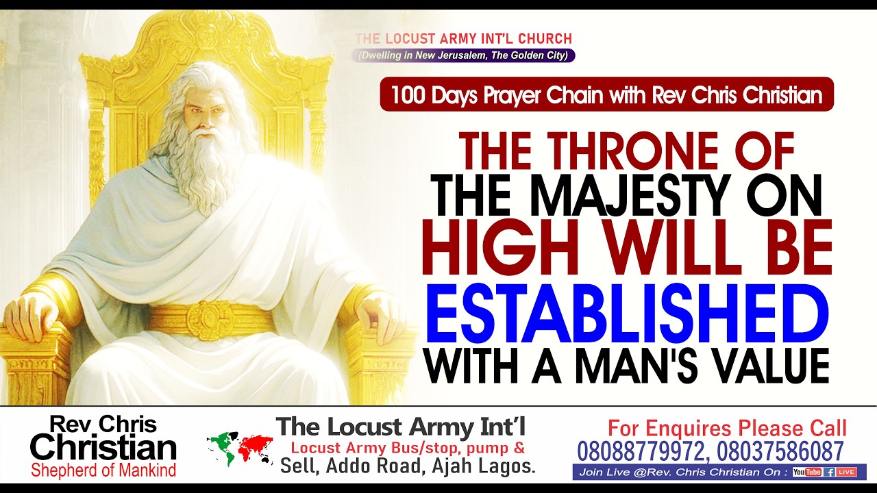 Rev Chris Christian | The Throne of the Majesty on High Will Be Established With a Man's Value