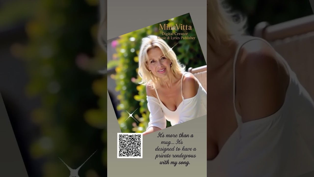 Scan the cup. Hear the feeling.💋 #FlirtySip #MillaVitta #CoffeeWithLyrics