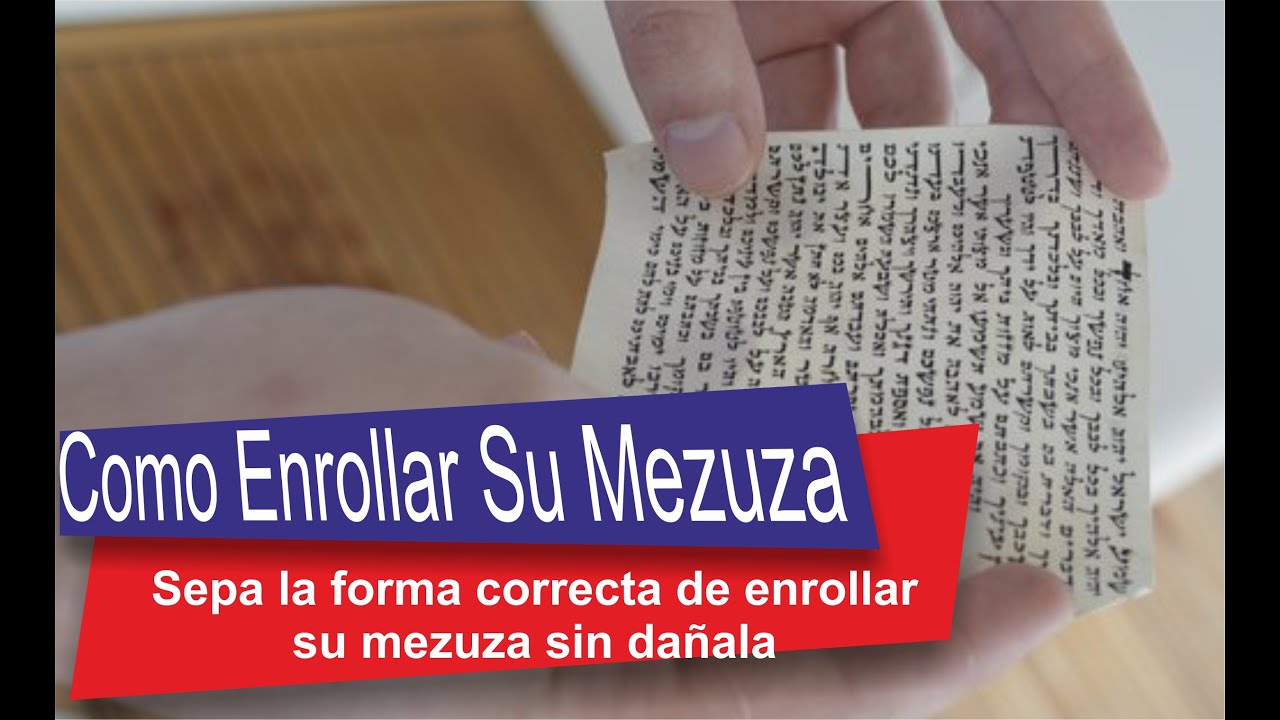 Enrollar mezuza