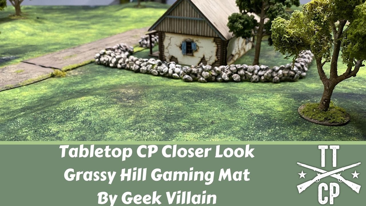 Tabletop CP Closer Look: Grassy Hill Gaming Mat by Geek Villain
