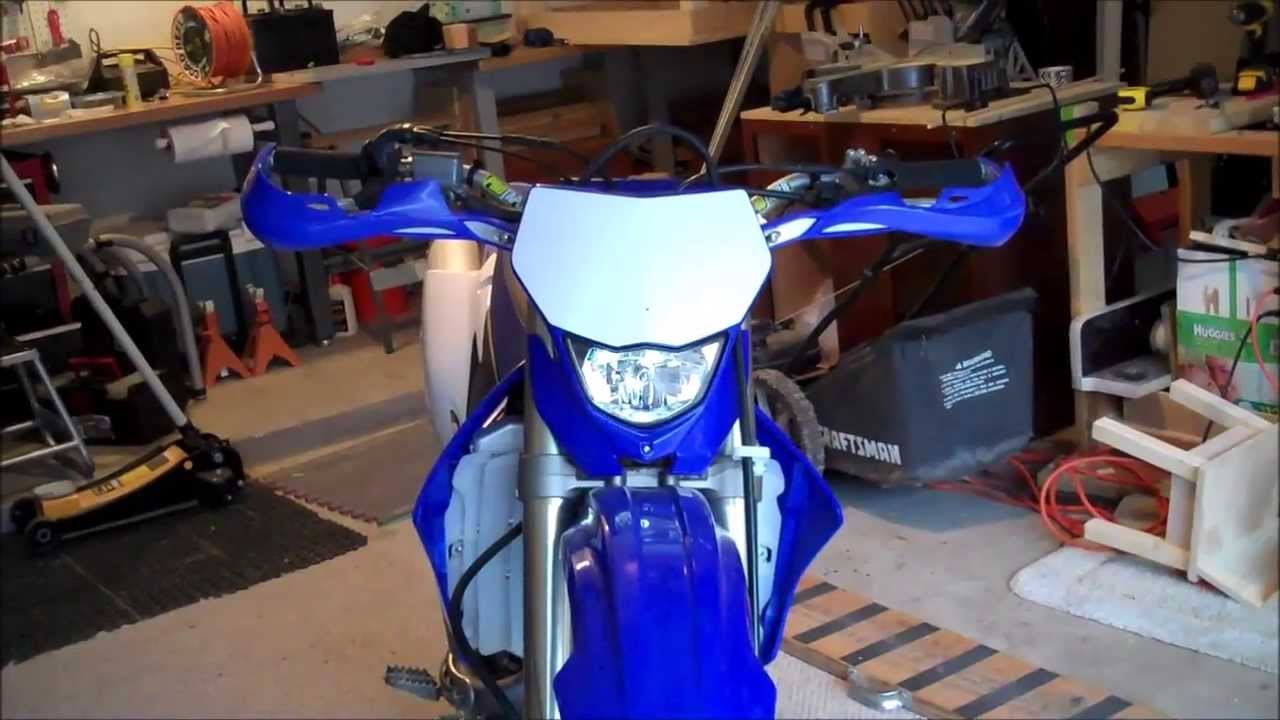 Installing handguards on 2008 Yamaha WR250F