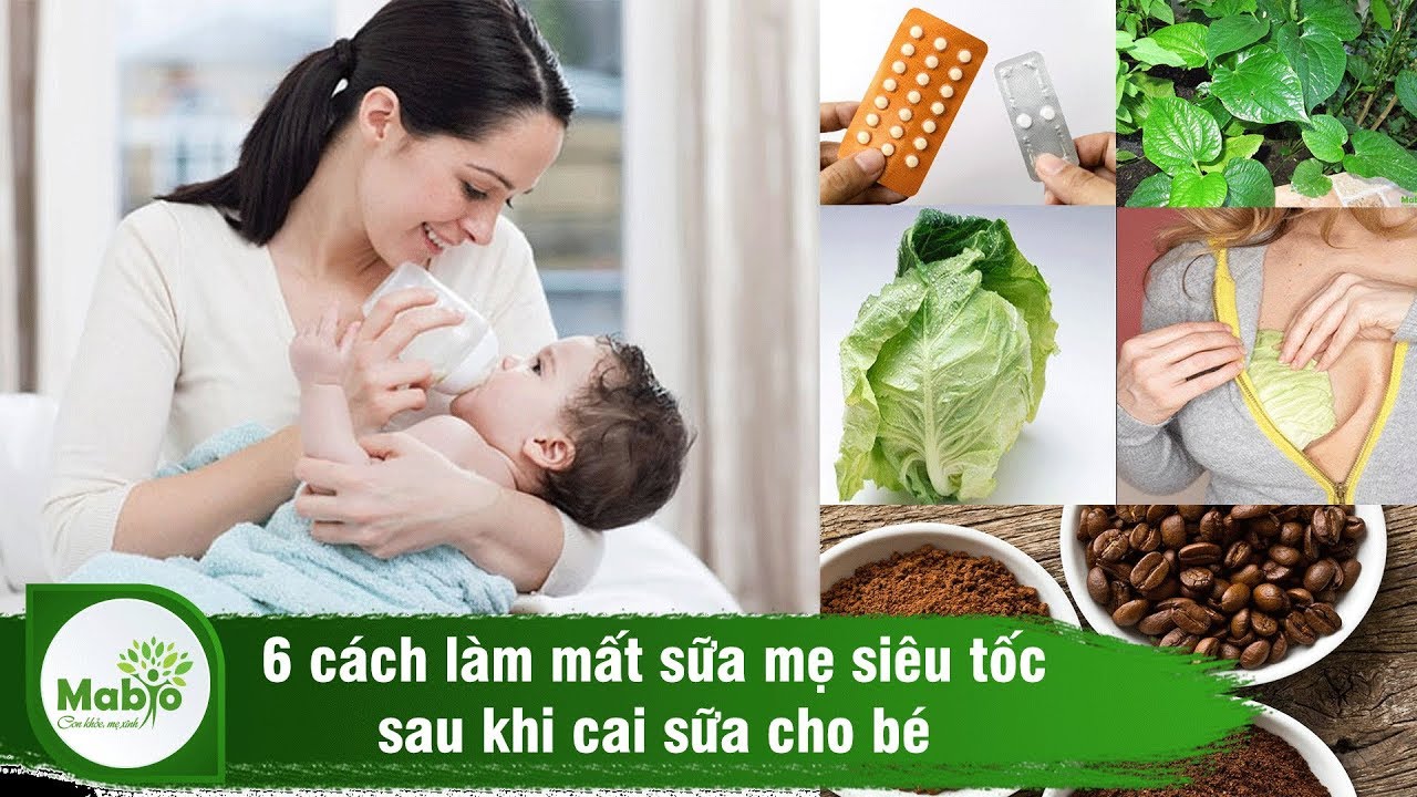 6 cách làm mất sữa mẹ nhanh siêu tốc sau khi cai sữa cho bé - MABIO lợi sữa