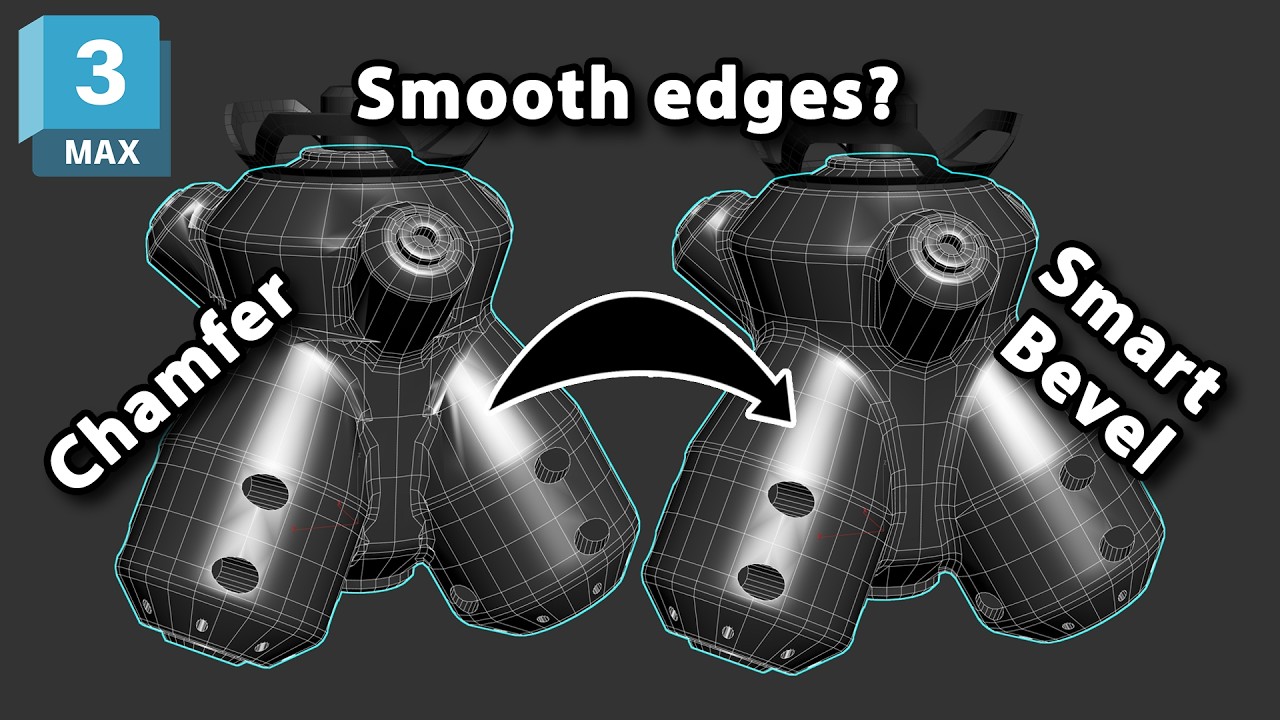 Введение в функцию Smart Bevel в 3ds Max 2027