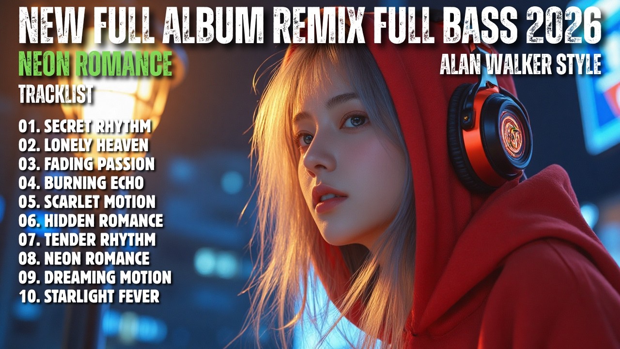 ALAN WALKER STYLE X SAHARA || NEON ROMANCE || NEW FULL ALBUM REMIX FULL BASS 2026