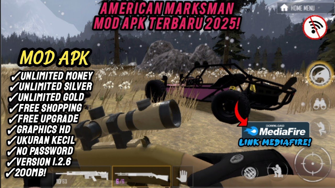 American Marksman MOD APK TERBARU 2025 v1.2.6‼️ Unlimited Money, Gold, Silver, Free Shopping🛒🌟