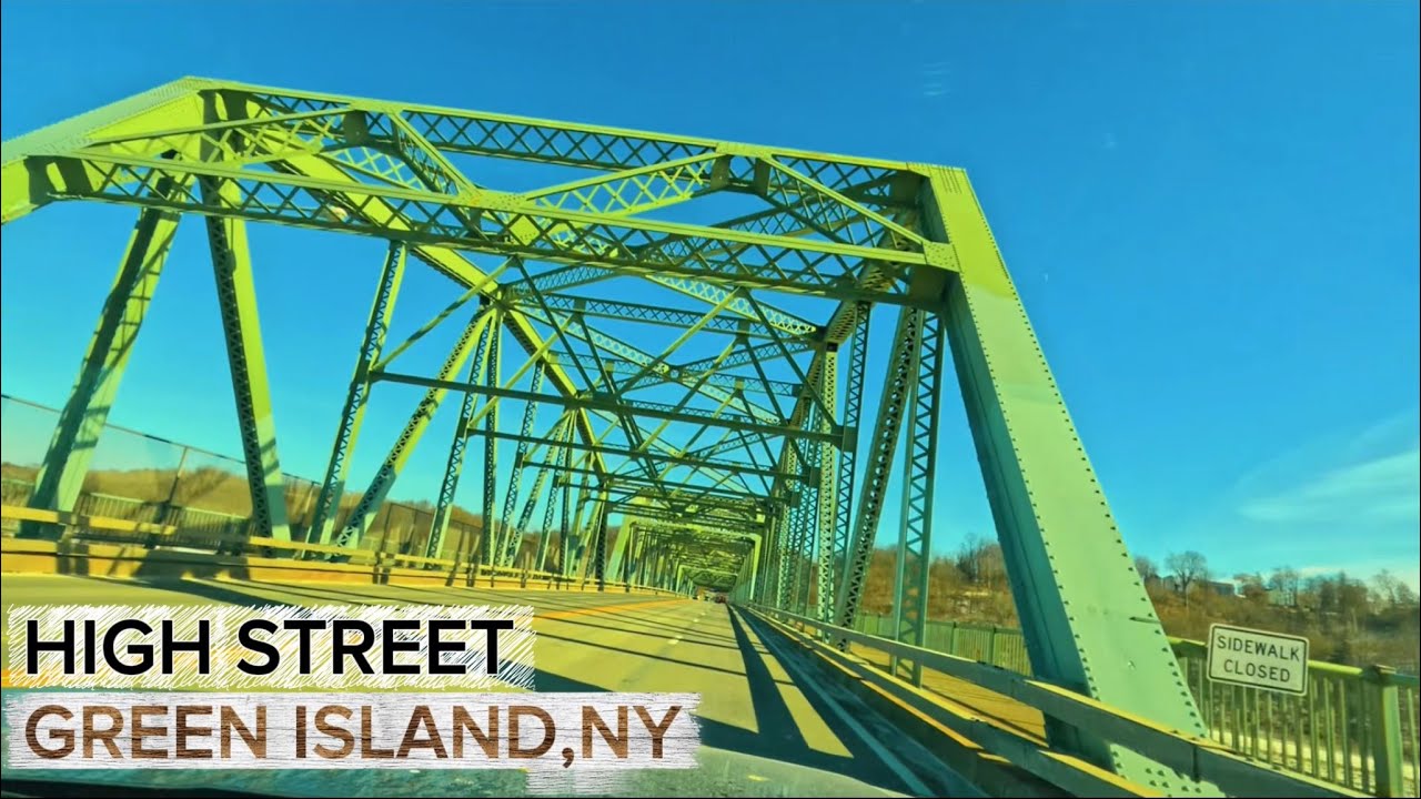 A tour drive around high street green island,ny 