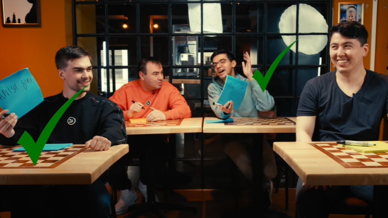 Chess Players Take Chess Quiz | Anish Giri, Eric Hansen, Mamedyarov, Van Foreest