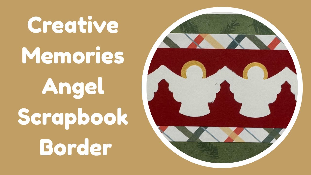 Creative Memories Angel Chain BMC Scrapbook Layout