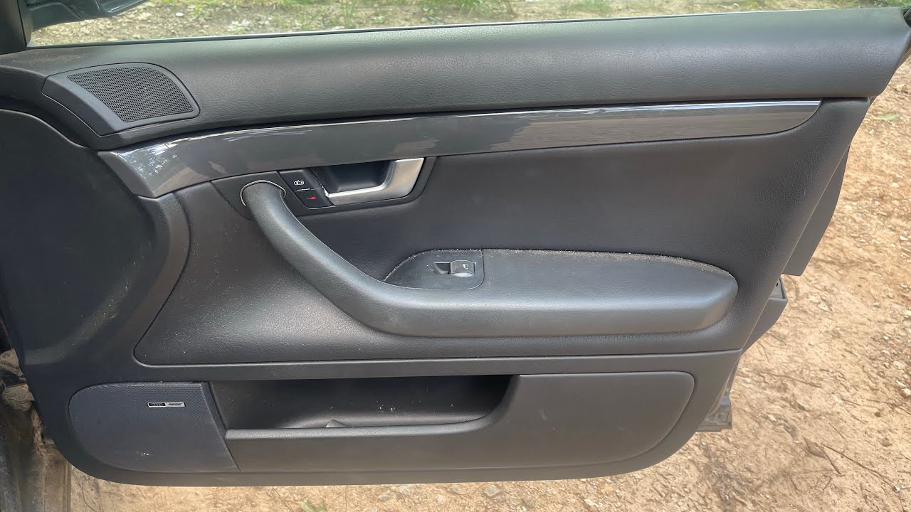 Audi A4 B6 interior door handle cable replacement.