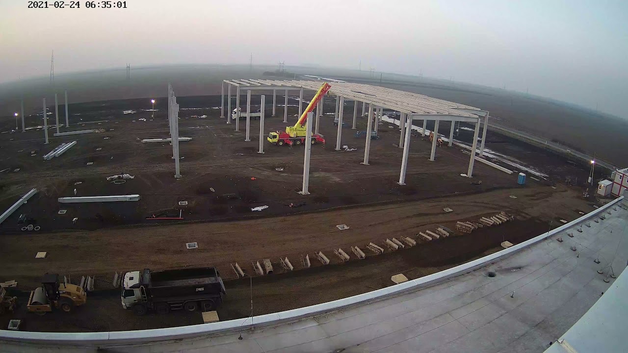 Robert Bosch Automotive Steering Kft. - new CS hall building TimeLapse (Hungary, Maklár)
