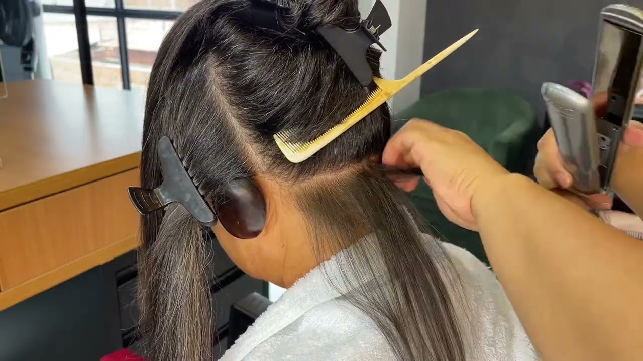 ALISEI O CABELO DE UMA SEGUIDORA - passo a passo completo 