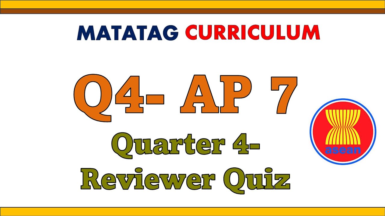 Quarter 4 Araling Panlipunan Matatag Curriculum Reviewer Quiz