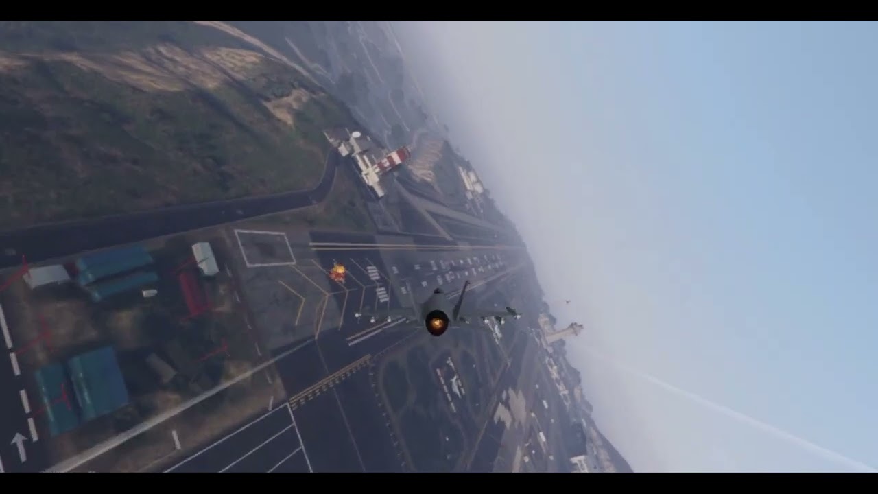 Размазал noob на взлете #gta5online #topgun