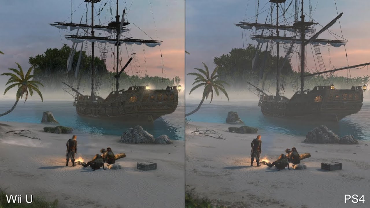 Assassin's Creed 4: Wii U vs. PS4 Comparison
