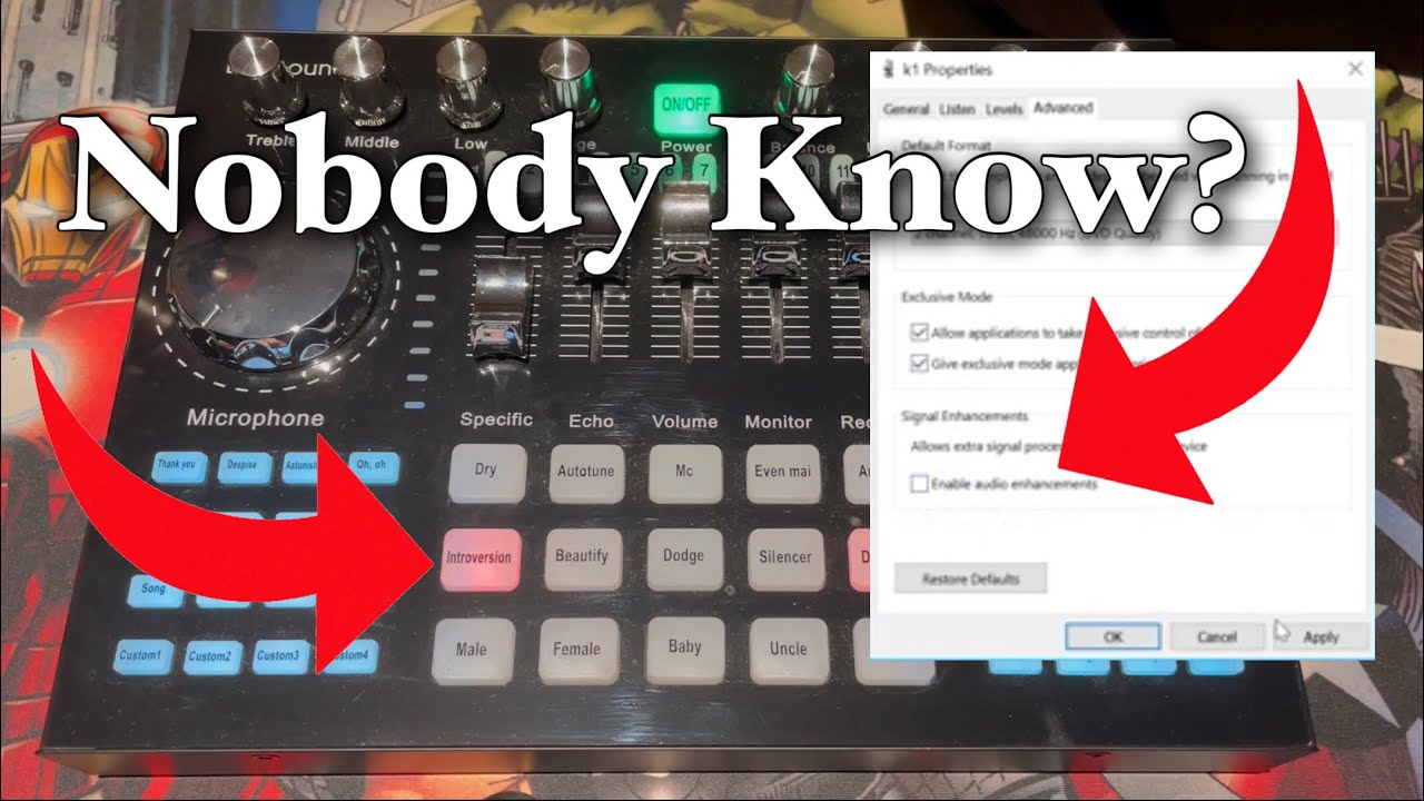 K1 Live Sound Card worst sound card? if you don&rsquo;t do this | Secret Settings for Better Sound