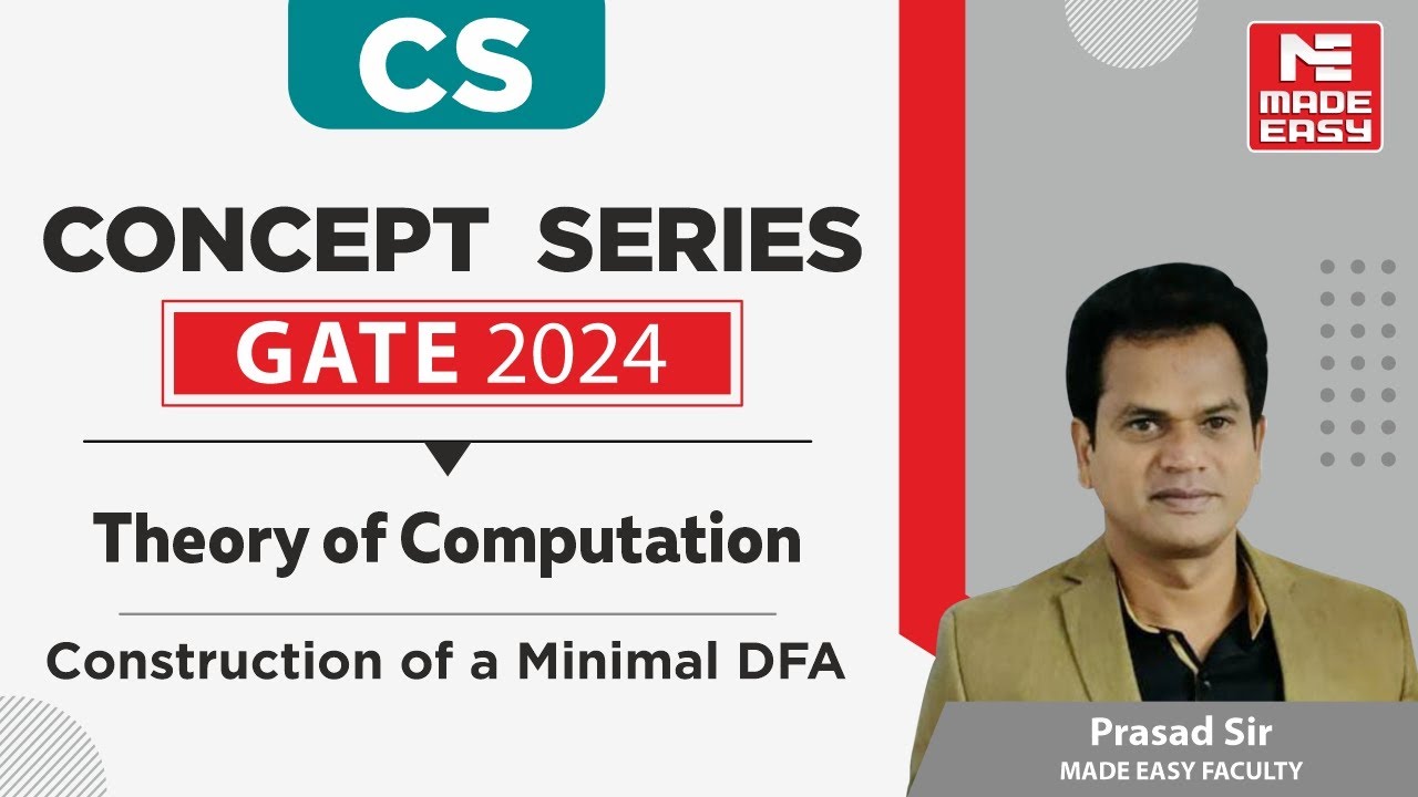 GATE 2024 Concept Series | Theory of Computation | CS | By Prasad Sir | MADE EASY