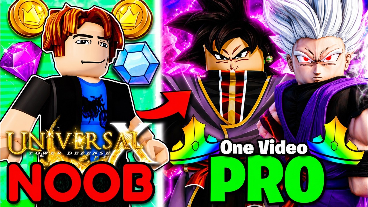 Я превратился из новичка в профессионала в Universal Tower Defense X всего за одно видео! (Roblox)
